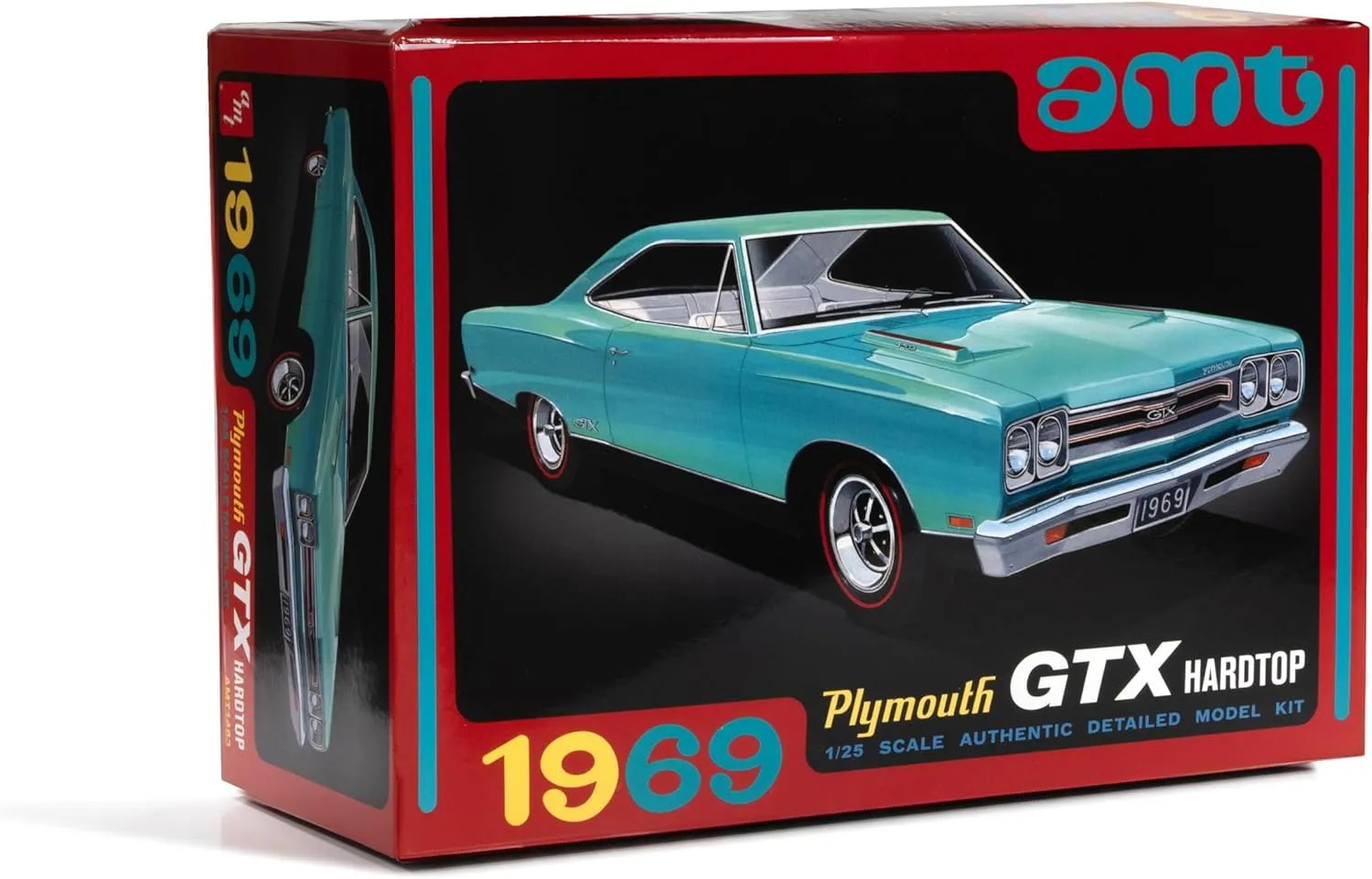 AMT 1969 Plymouth GTX Hardtop Model Kit 1:25 Scale – Build 1 of 2 V8 Engines, Paint & Glue Required
