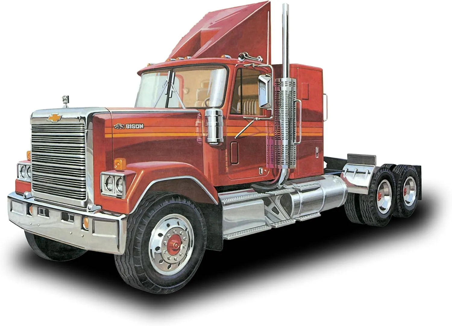 AMT Chevrolet Bison Conventional Tractor 1:25 Scale Model Kit