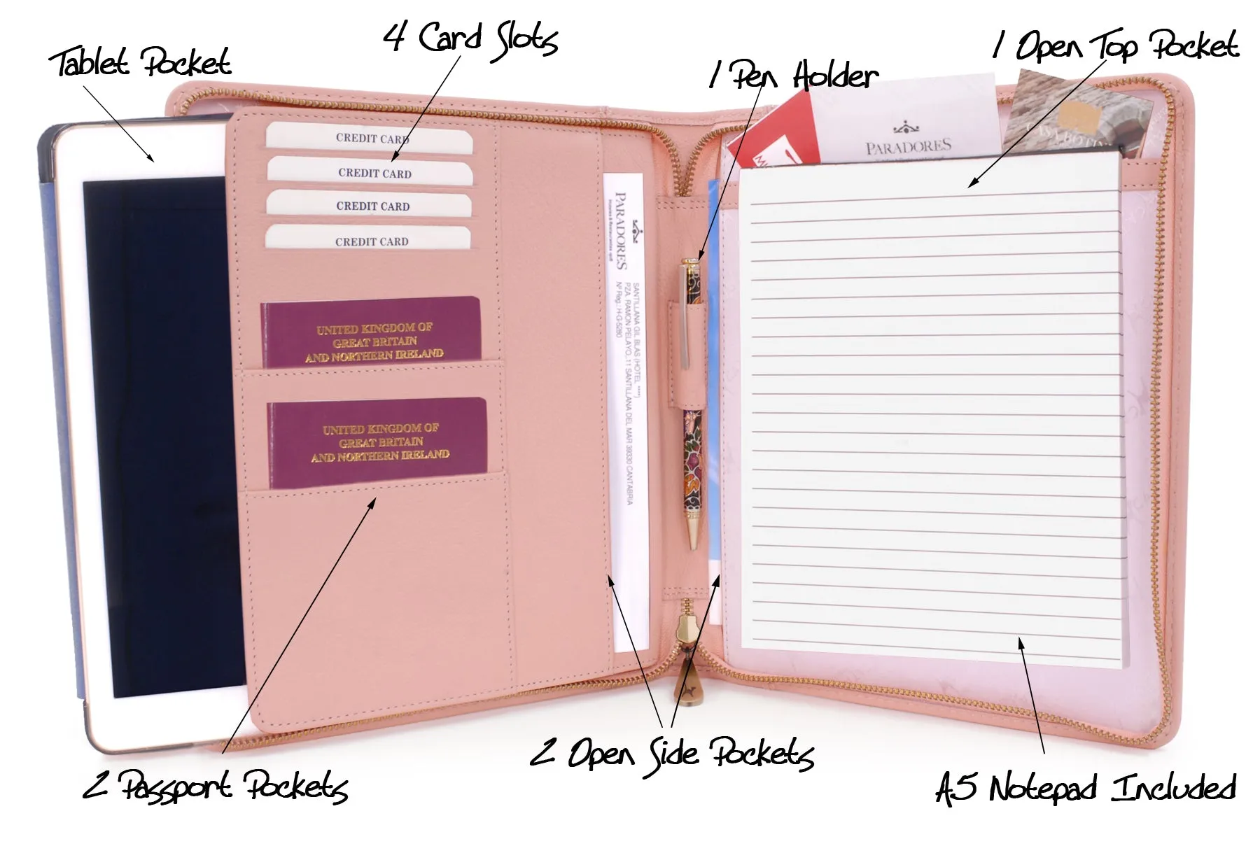Angela - A5 Zip Folder