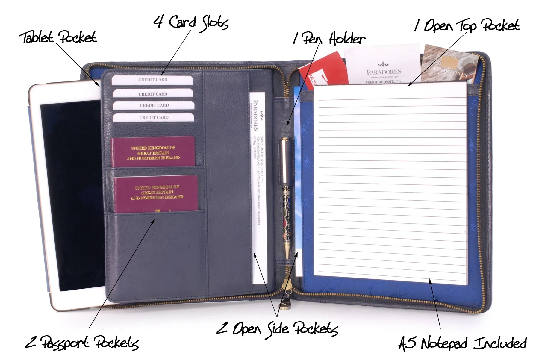 Angela - A5 Zip Folder
