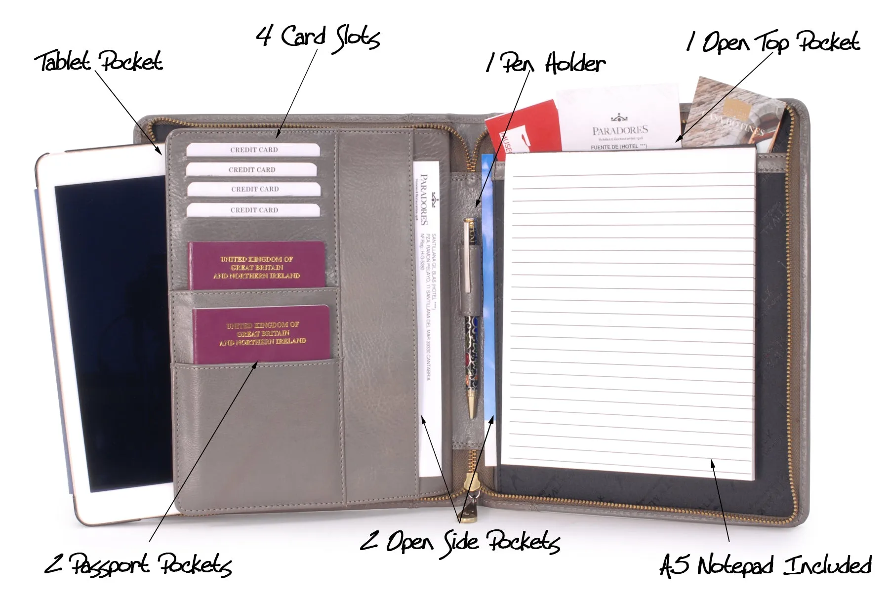 Angela - A5 Zip Folder