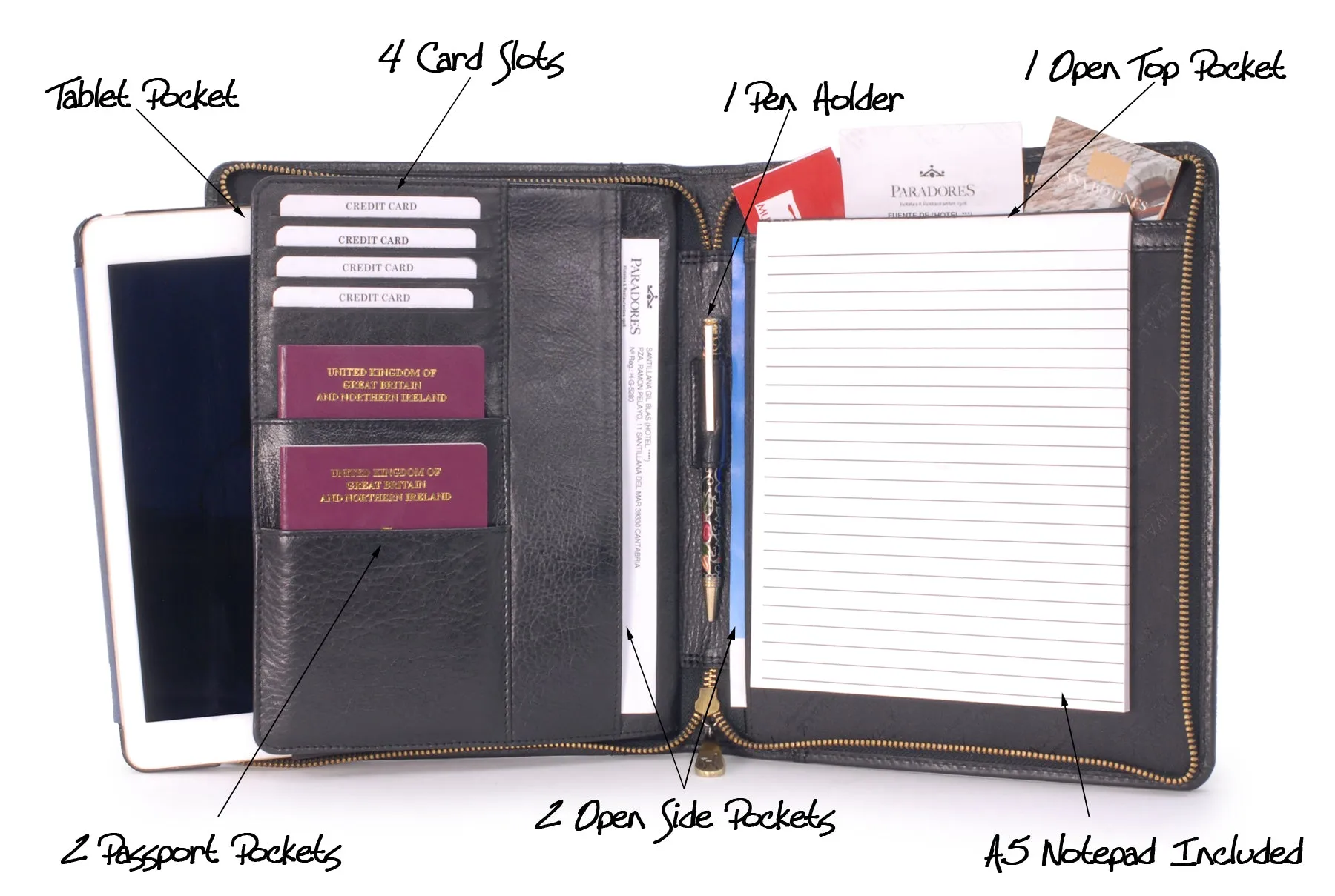 Angela - A5 Zip Folder