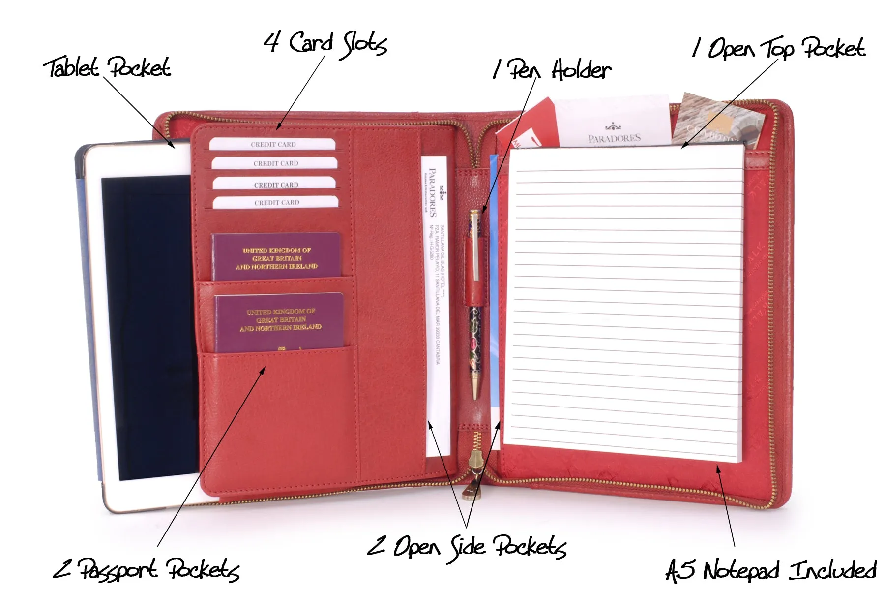 Angela - A5 Zip Folder