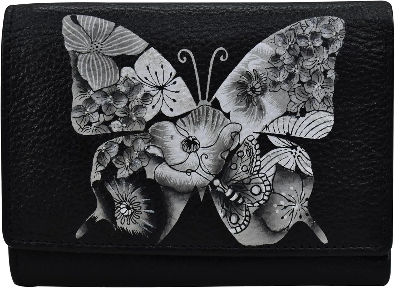 Anna by Anuschka Hand Painted Women’s Leather Ladies Three Fold Wallet