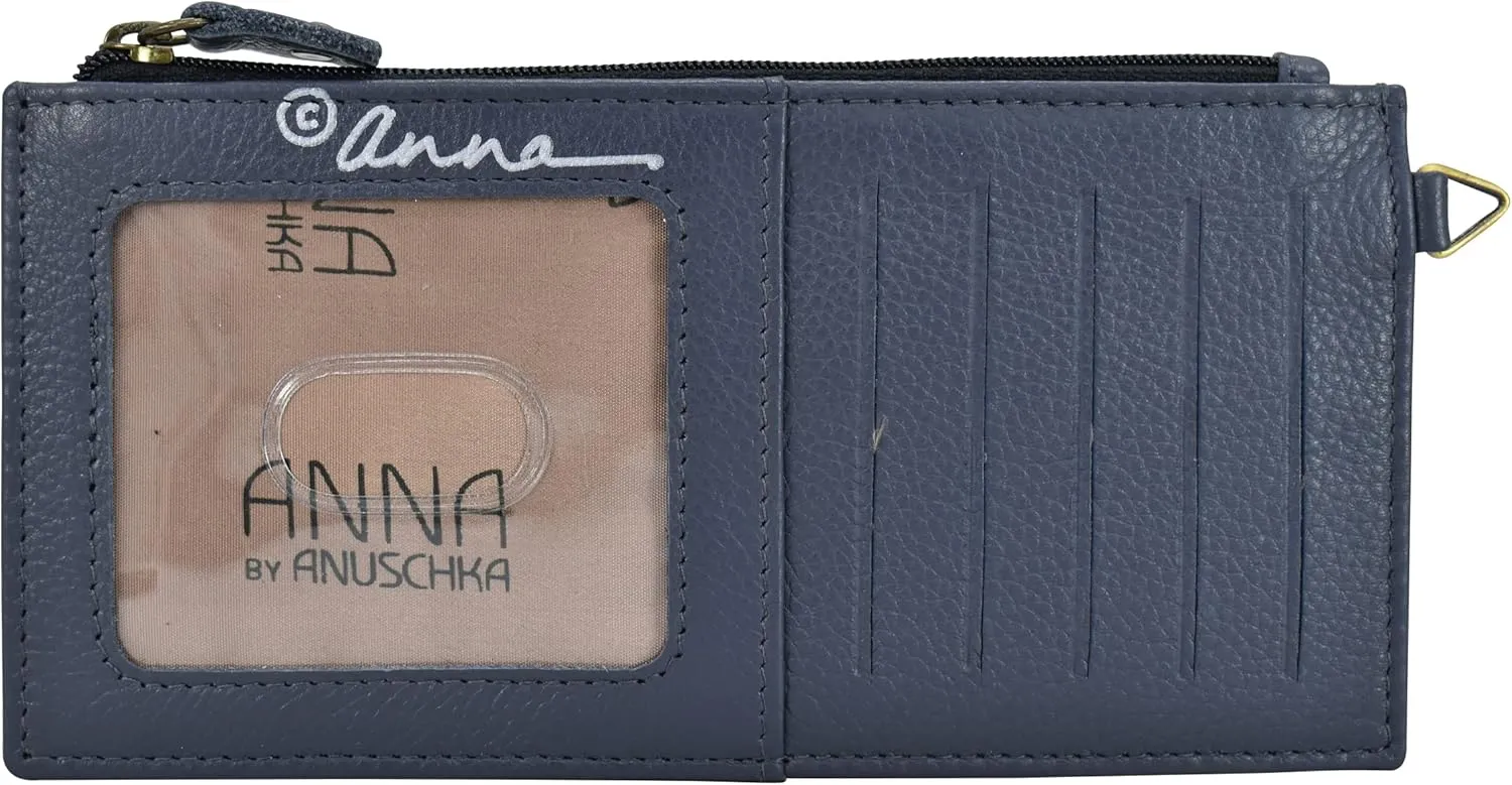 Anna by Anuschka Women's Hand Painted Genuine Leather Organizer Wallet