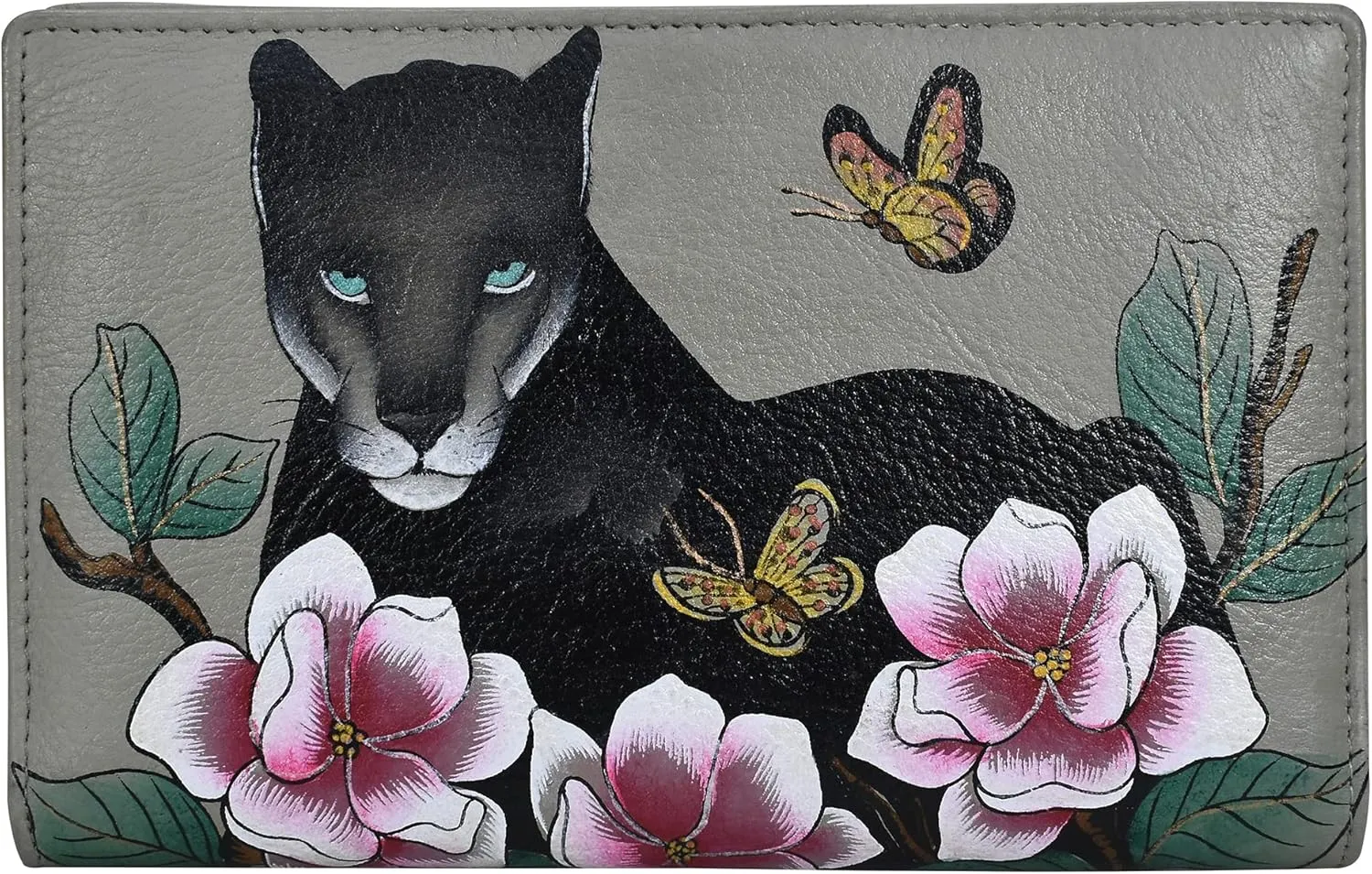 Anna By Anuschka Women's Hand-Painted Genuine Leather Two Fold Wallet
