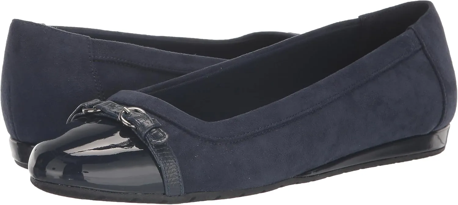 Anne Klein Womens Embellished Faux Leather Moccasins