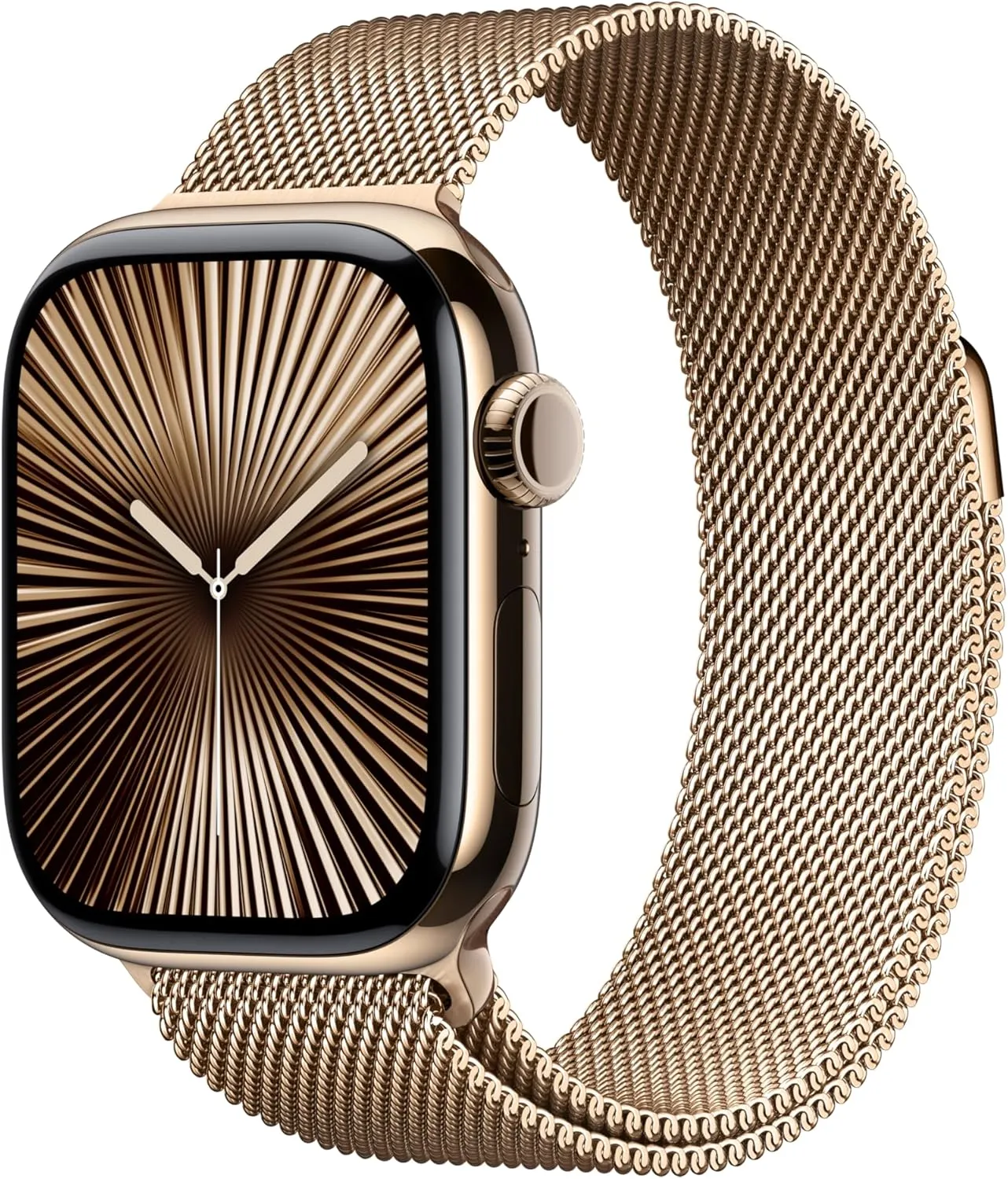 Apple Watch Series 10 [GPS   Cellular 42mm case] Smartwatch with Gold Titanium Case with Gold Milanese Loop. Fitness Tracker, ECG App, Always-On Retina Display, Carbon Neutral