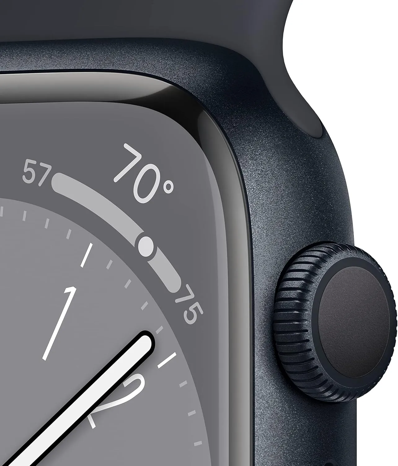 Apple Watch Series 8 [GPS, 45mm] - Midnight Aluminum Case with Midnight Sport Band, M/L (Renewed)