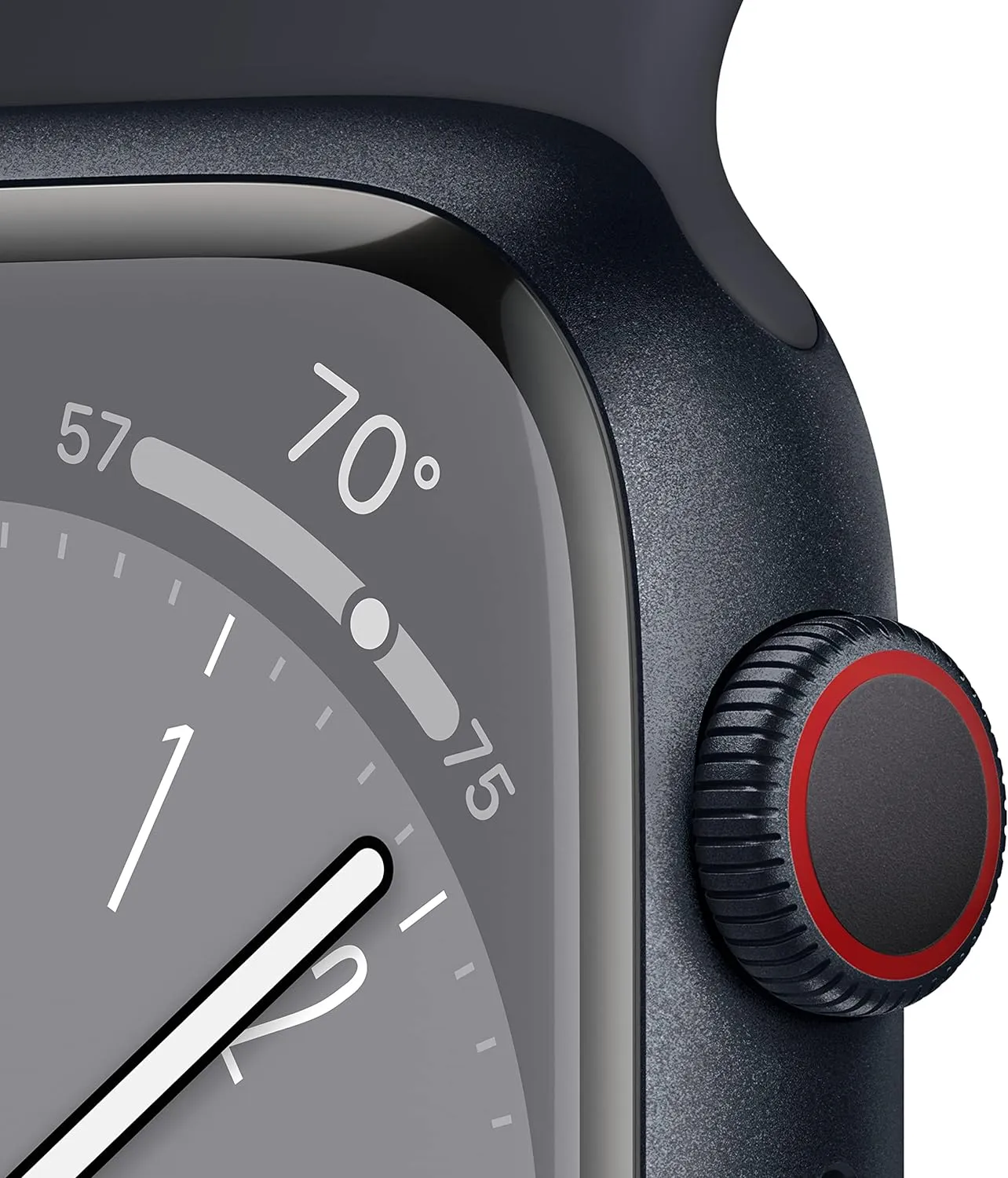 Apple Watch Series 8 (GPS   Cellular, 45mm) - Midnight Aluminum Case with M/L Midnight Sport Band (Renewed Premium)