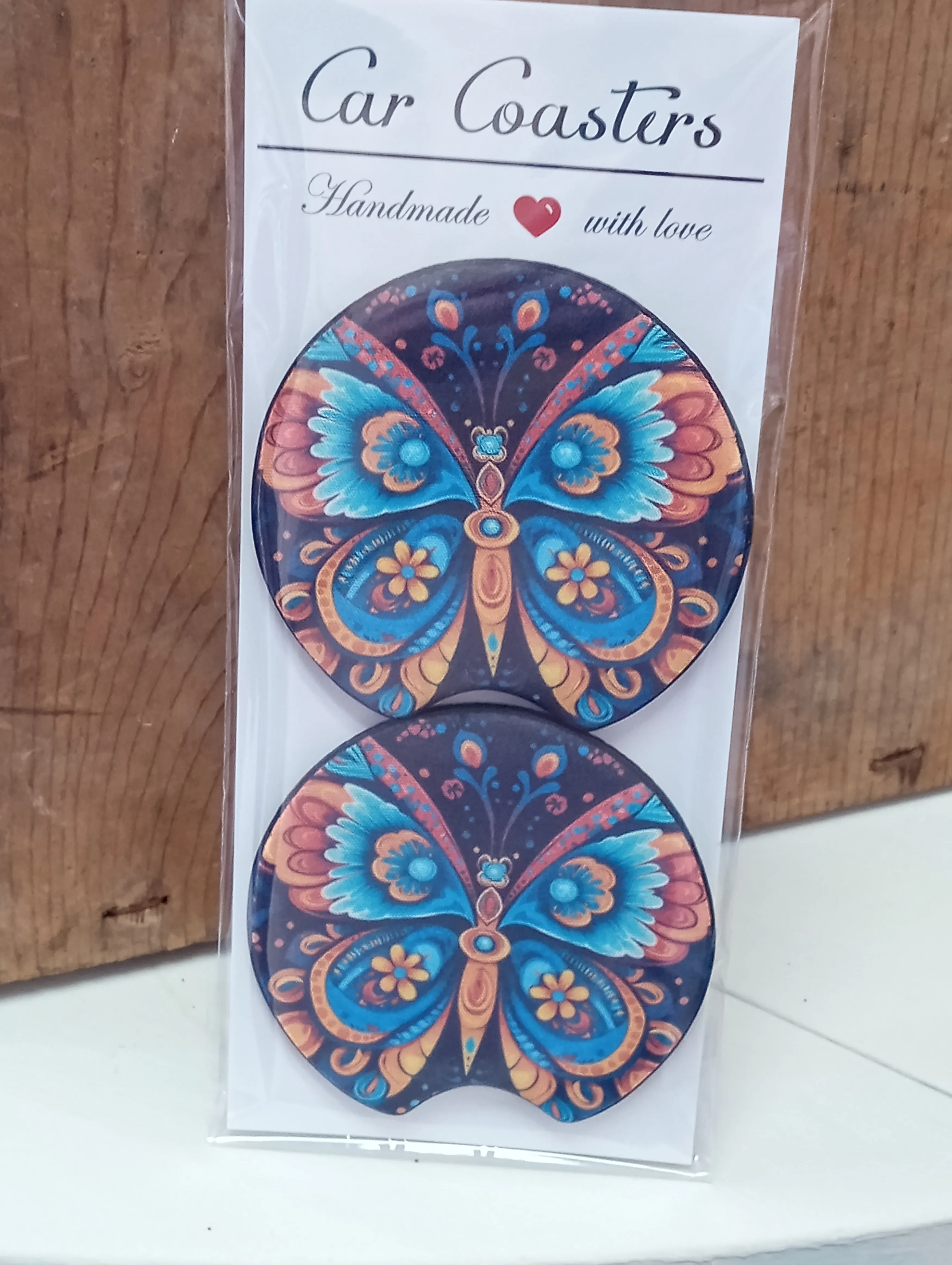 Assorted Style Custom Car Coaster Set