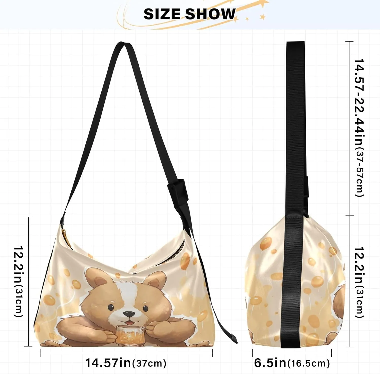 Autumn Apple Trees Large Leather Crossbody Bag, Fashion Crossbody Bag, Man Leather Bag