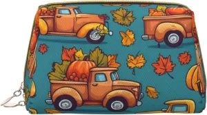 Autumn Track Toiletry Pouch, Travel-Friendly Makeup Organizer For Makeup Brushes, Lipsticks