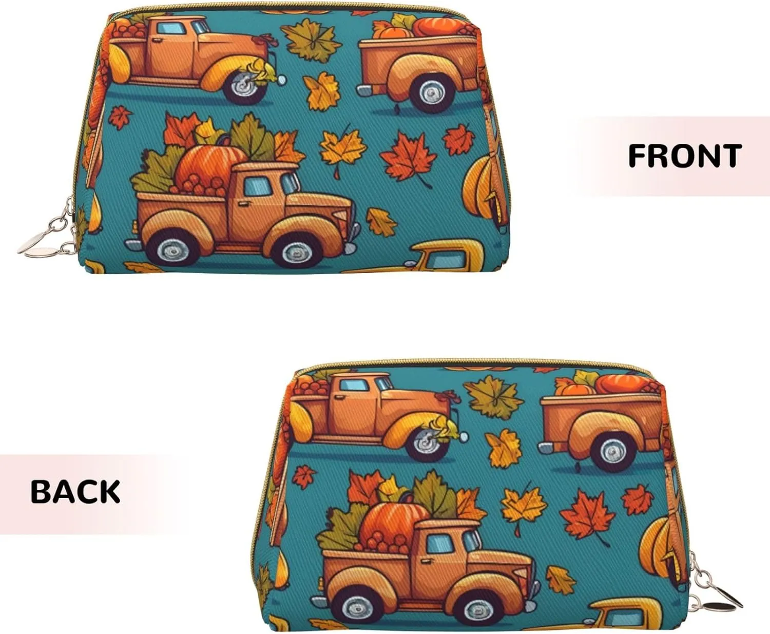 Autumn Track Toiletry Pouch, Travel-Friendly Makeup Organizer For Makeup Brushes, Lipsticks