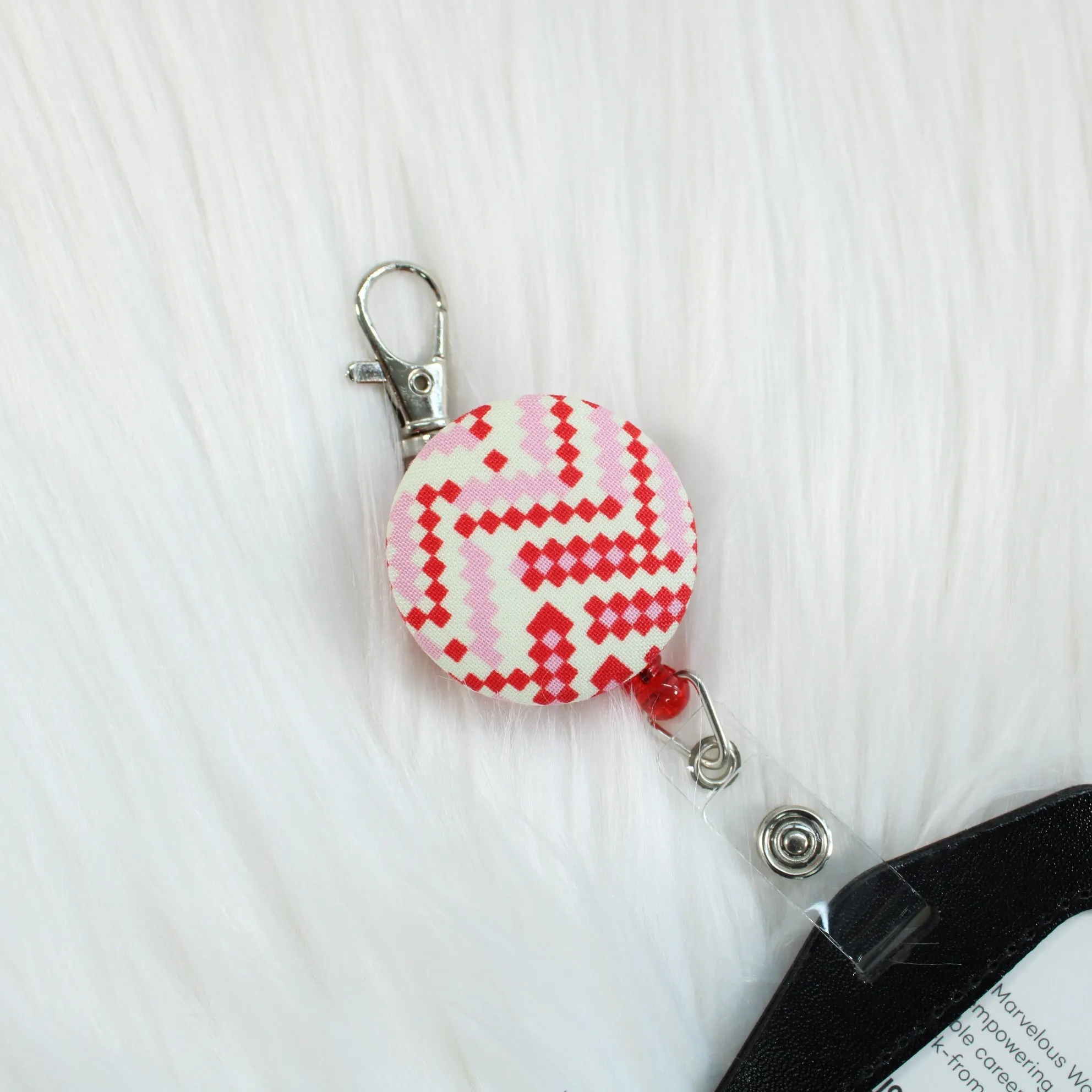 Aztec Red Retractable Badge Reel Only