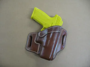 Azula OWB Leather 2 Slot Molded Pancake Belt Holster for Ruger Security 9 9mm CCW TAN RH