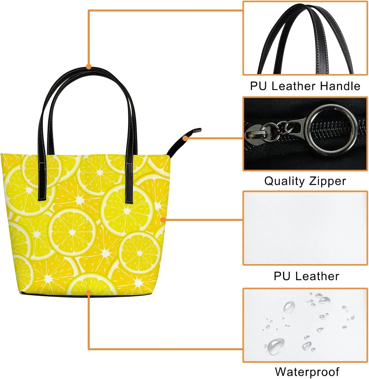 Background Tote Bag for Women Leather Handbags Women's Crossbody Handbags
