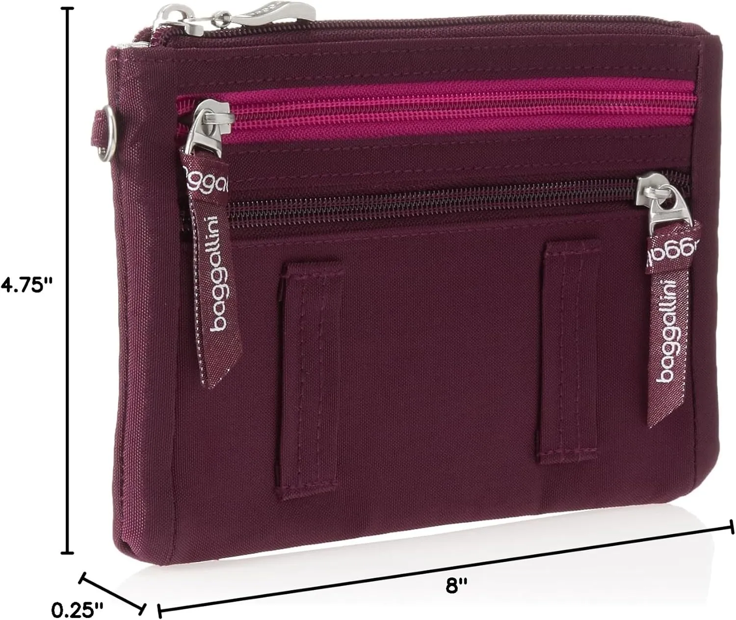 Baggallini Unisex-Adult (Luggage only) RFID Currency Organizer Travel Wallet