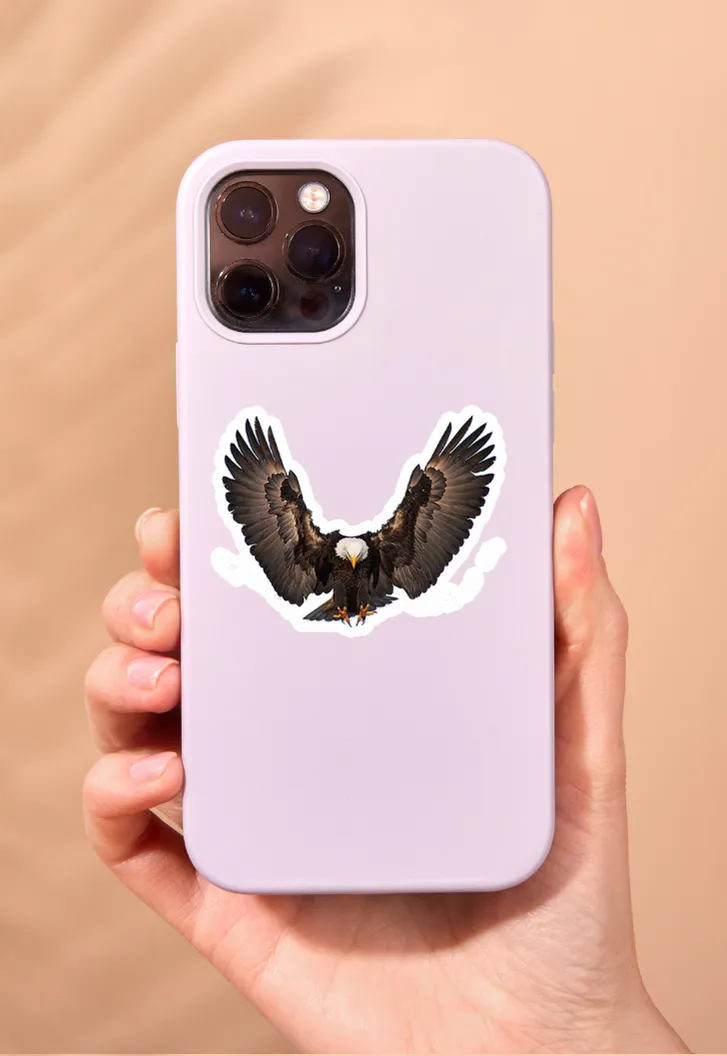 Bald Eagle Transparent Sticker