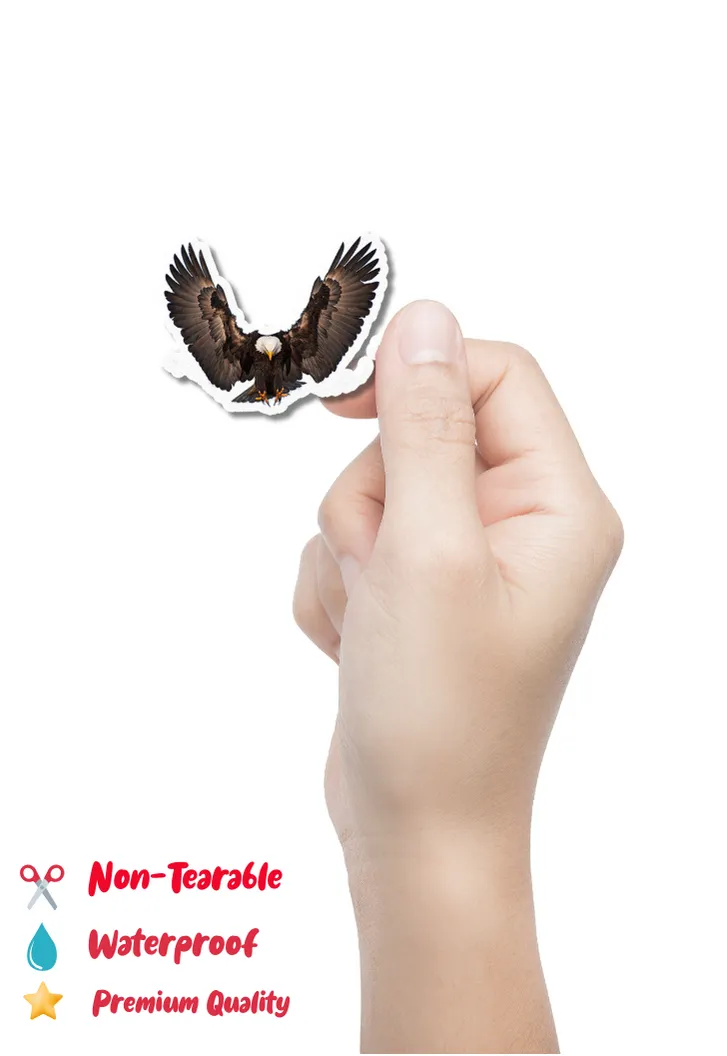 Bald Eagle Transparent Sticker