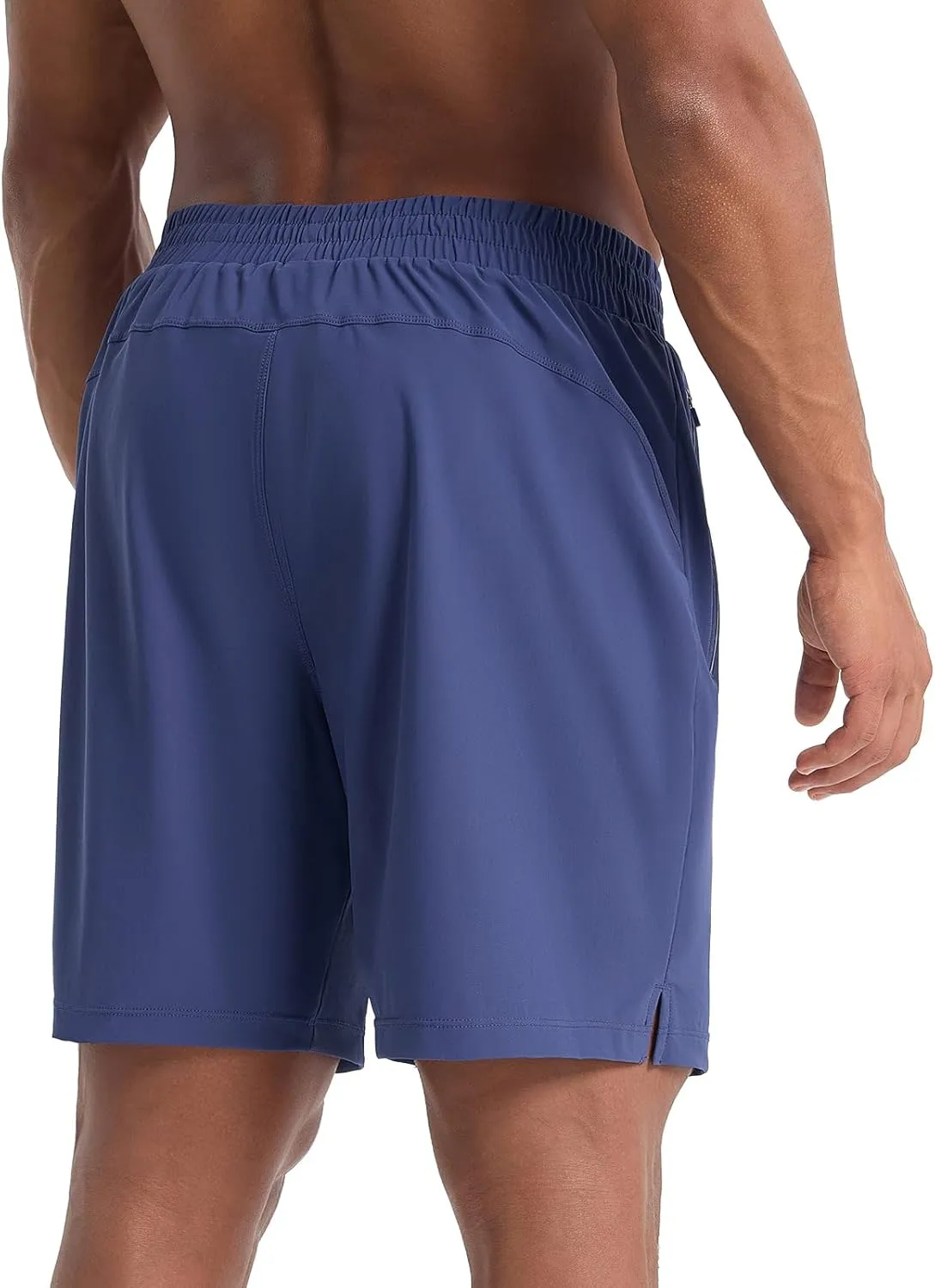 baleaf Men's Running Shorts 7" Quick Dry Athletic Workout 2 in 1 with Liner Lightweight Gym with Zipper Pocket UPF50 