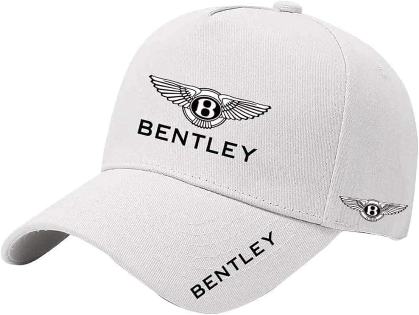 Baseball Cap for Bentley, Adjustable Unisex Sports Hat, Breathable and Durable for Enthusiasts and Outdoor Activities,White