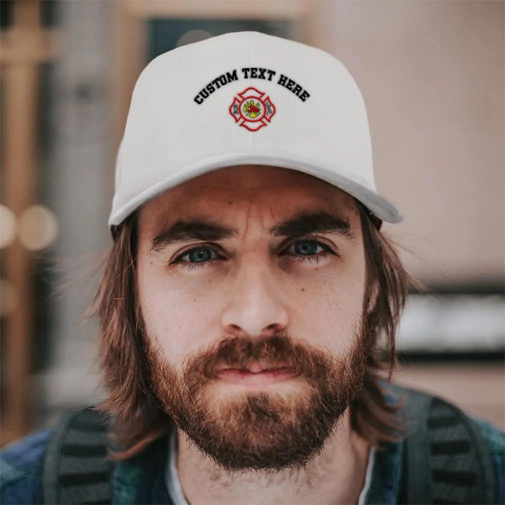 Baseball Caps for Men & Women Embroidered Maltese Cross Firefighter Embroidery Ladies & Men Baseball Hats