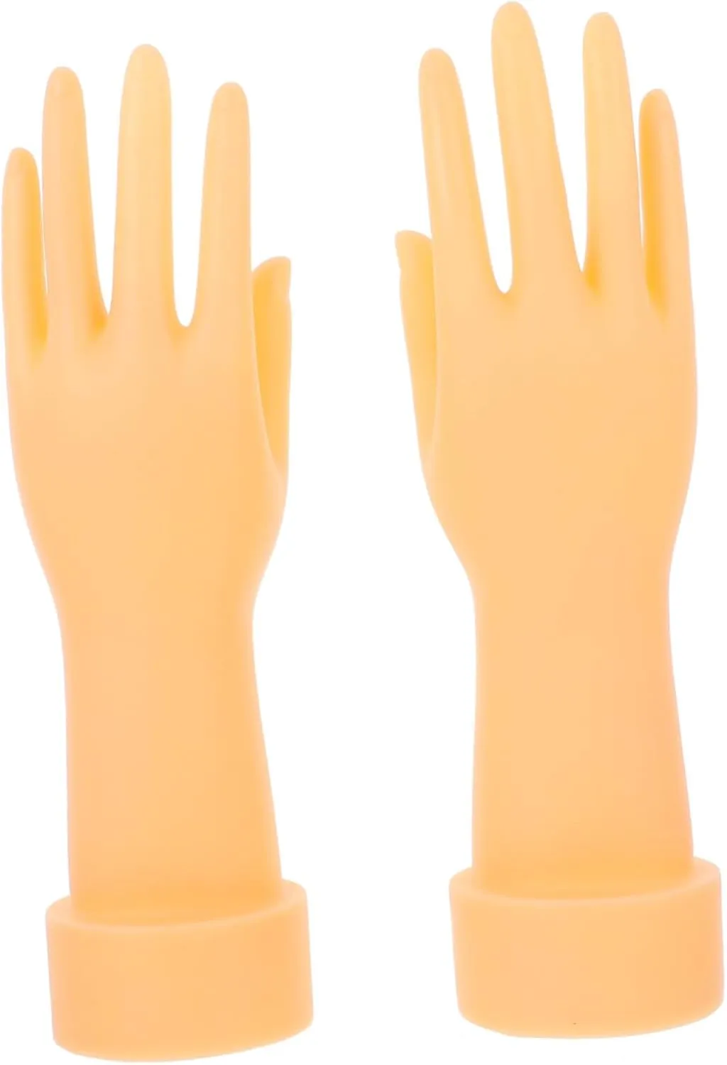 BELLIFFY 1pair Jewelry Display Stand Hand Model Showcase Holder for Gloves Bracelets and Watches Plastic Design Transparent Finish for Eye-catching Presentation
