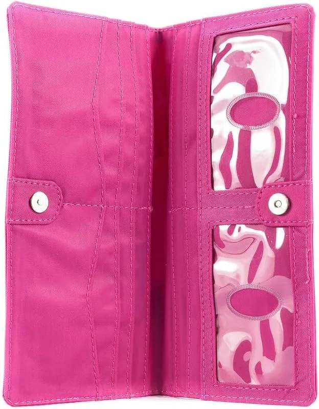Big Skinny Women's Executive Bi-Fold Checkbook Slim Wallet, Holds Up to 40 Cards