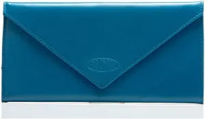 Big Skinny Women's Slimvelope Leather Tri-Fold Checkbook Slim Wallet, Holds Up to 40 Cards