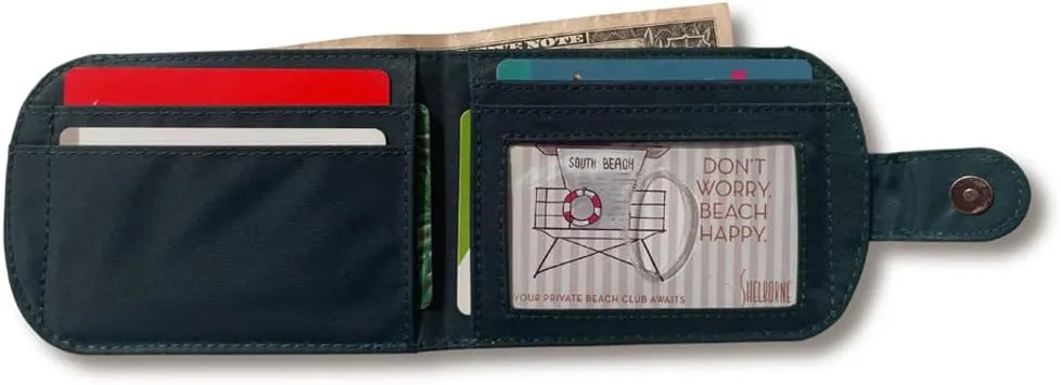 Big Skinny Women's Taxicat Bi-Fold Slim Wallet, Holds Up to 25 Cards