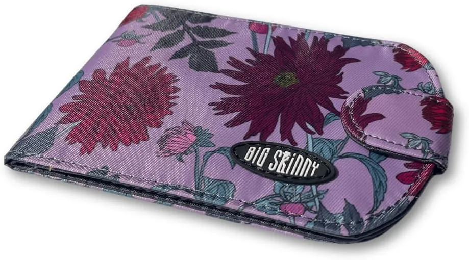Big Skinny Women's Taxicat Bi-Fold Slim Wallet, Holds Up to 25 Cards