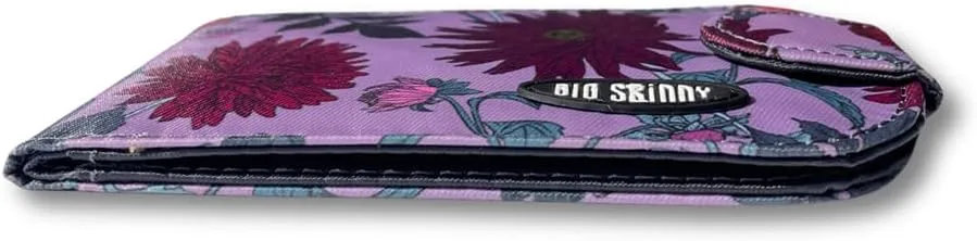 Big Skinny Women's Taxicat Bi-Fold Slim Wallet, Holds Up to 25 Cards