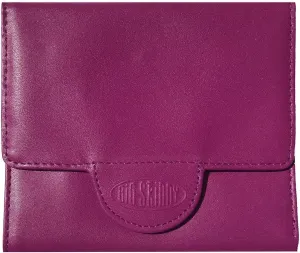 Big Skinny Women's Trixie Leather Tri-Fold Slim Wallet, Holds Up to 30 Cards