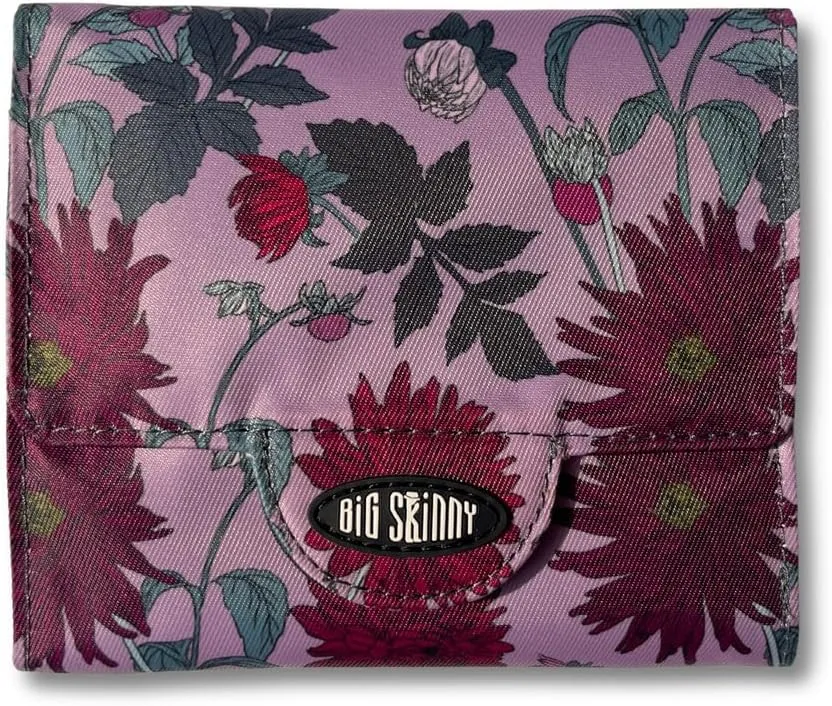 Big Skinny Women's Trixie Tri-Fold Slim Wallet, Holds Up to 30 Cards