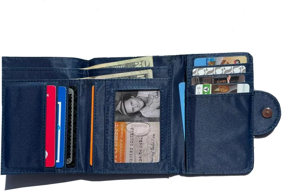 Big Skinny Women's Trixie Tri-Fold Slim Wallet, Holds Up to 30 Cards