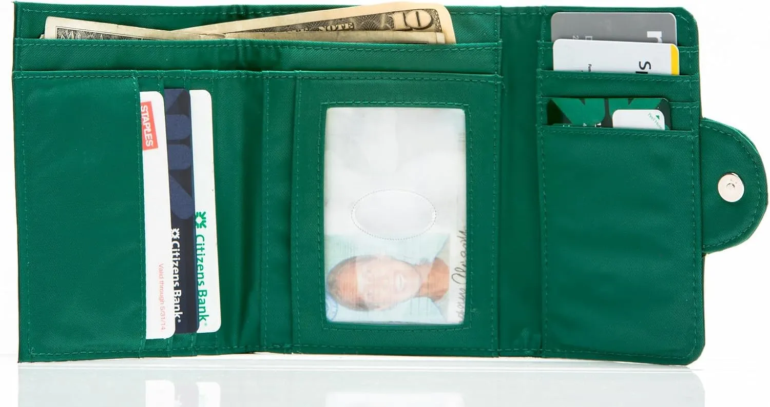 Big Skinny Women's Trixie Tri-Fold Slim Wallet, Holds Up to 30 Cards