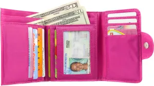 Big Skinny Women's Trixie Tri-Fold Slim Wallet, Holds Up to 30 Cards