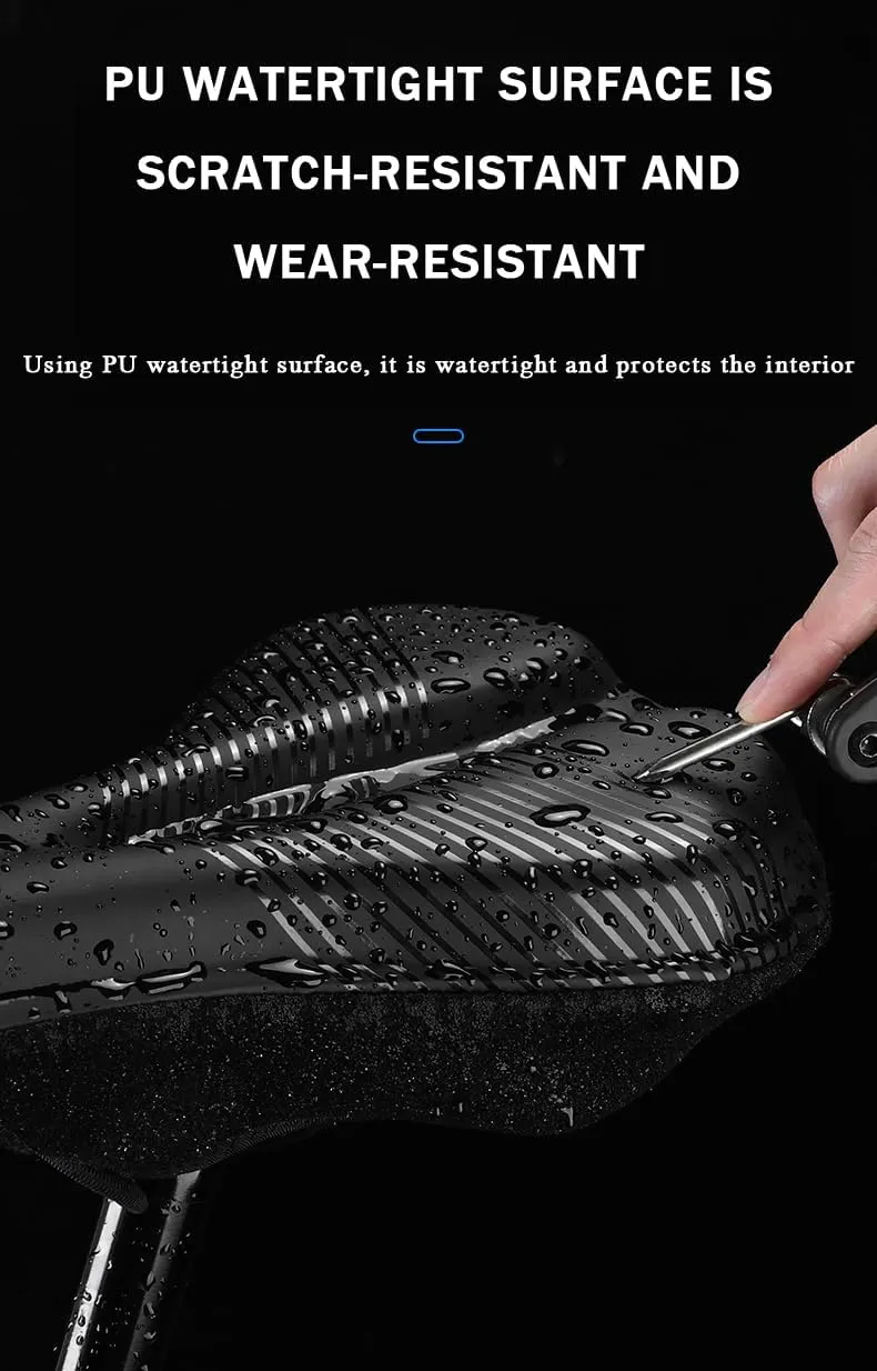 Bike Seat Cushion for Specialized Vita Comp Vita Elite Vita Sport, Memory Foam & Gel Padded Cover Bicycle Seat for Men Women Shock-Absorbing Comfort Bike Seat Pad,B