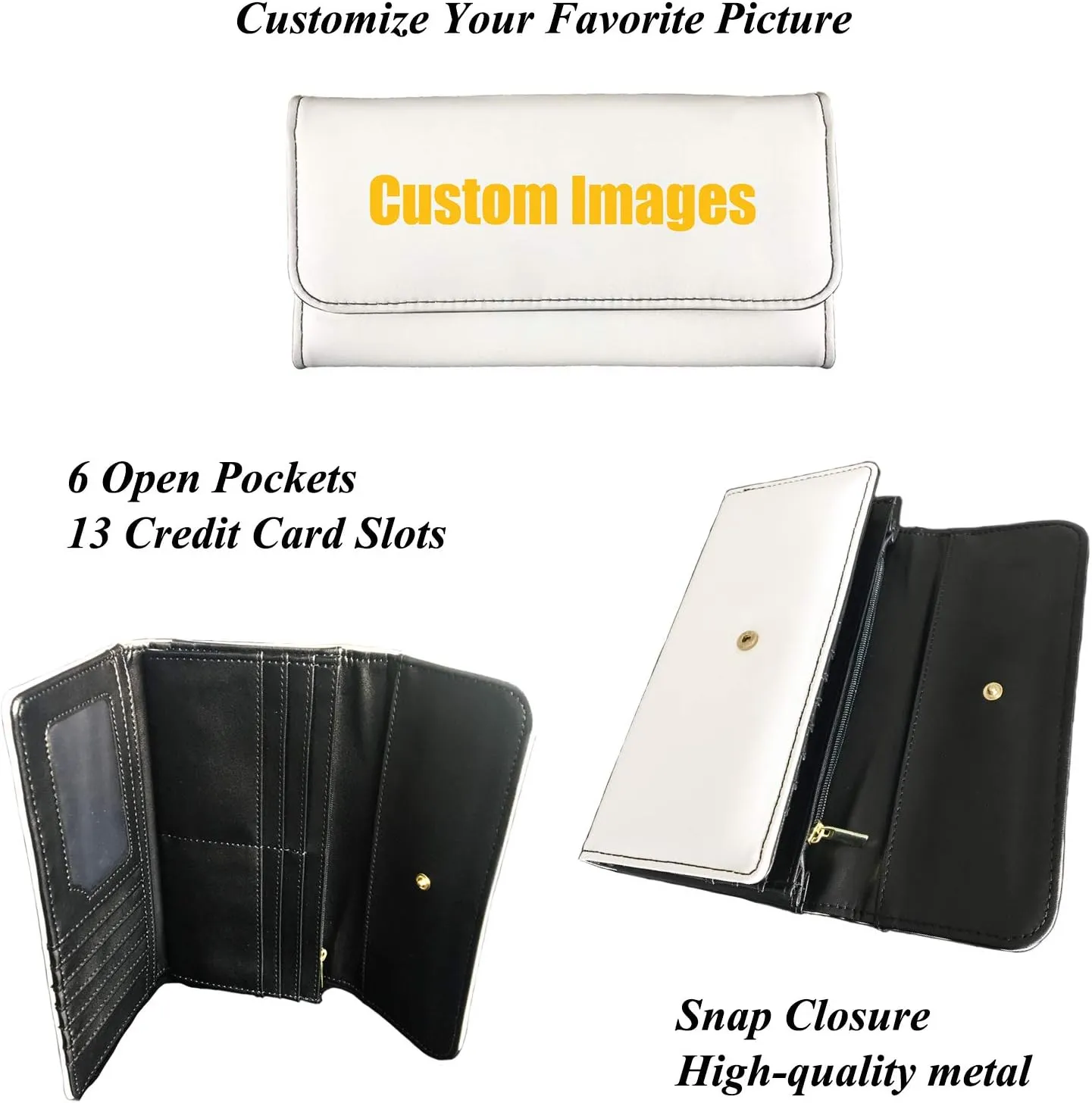 Binienty Fruit Theme Avocado Wallet for Women,PU Leather Card Holder Organizer Trifold Purse for Travel