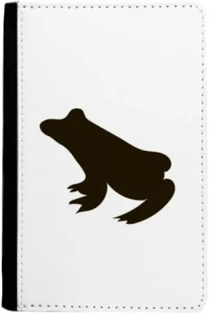 Black Frog Cute Animal Portrayal Passport Holder Notecase Burse Wallet Cover Card Purse
