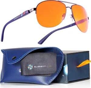 Blue Light Blocking Glasses Amber Lenses - For Better Sleep, Gaming, Eye Strain, Computer