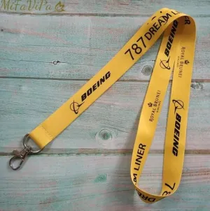 Boeing 787 Dreamliner Royal Brunei Airlines Jumbo Jet Passenger Model Aircraft Aerospace Aviation Design Manufacturer Air Airplane Airline Flight 17.7" Neck Lanyard