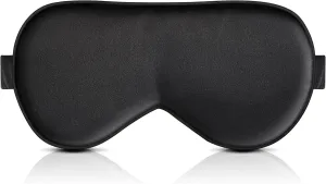 BOKOR Adjustable Silk Sleep Mask - FSA/HSA Eligible Eye Mask for Sleep, Mulberry Silk Luxury Eye Cover, 100% Light-Blocking, Improve Sleep, with Travel Bag & Gift Package, Ideal Birthday Gift - Black
