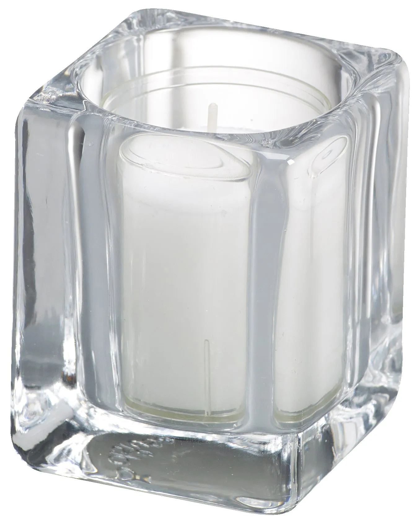Bolsius Square ReLight Holders, Pack of 6 - Transparent, 90/70mm