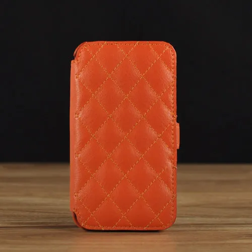 Book Style Quilted Leather Case