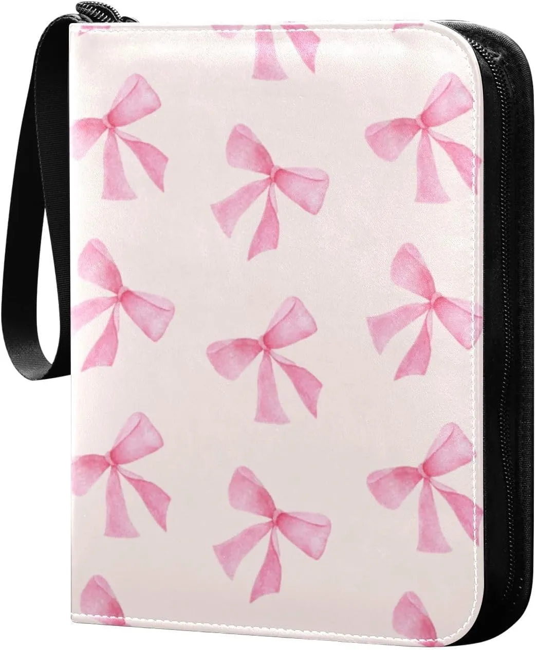 Bow Tie Card Binder 4 Pockets, 400 Pockets Trading Card Binder Removable Card Albums Card Holder for Games, Sports, Football, Baseball Cards