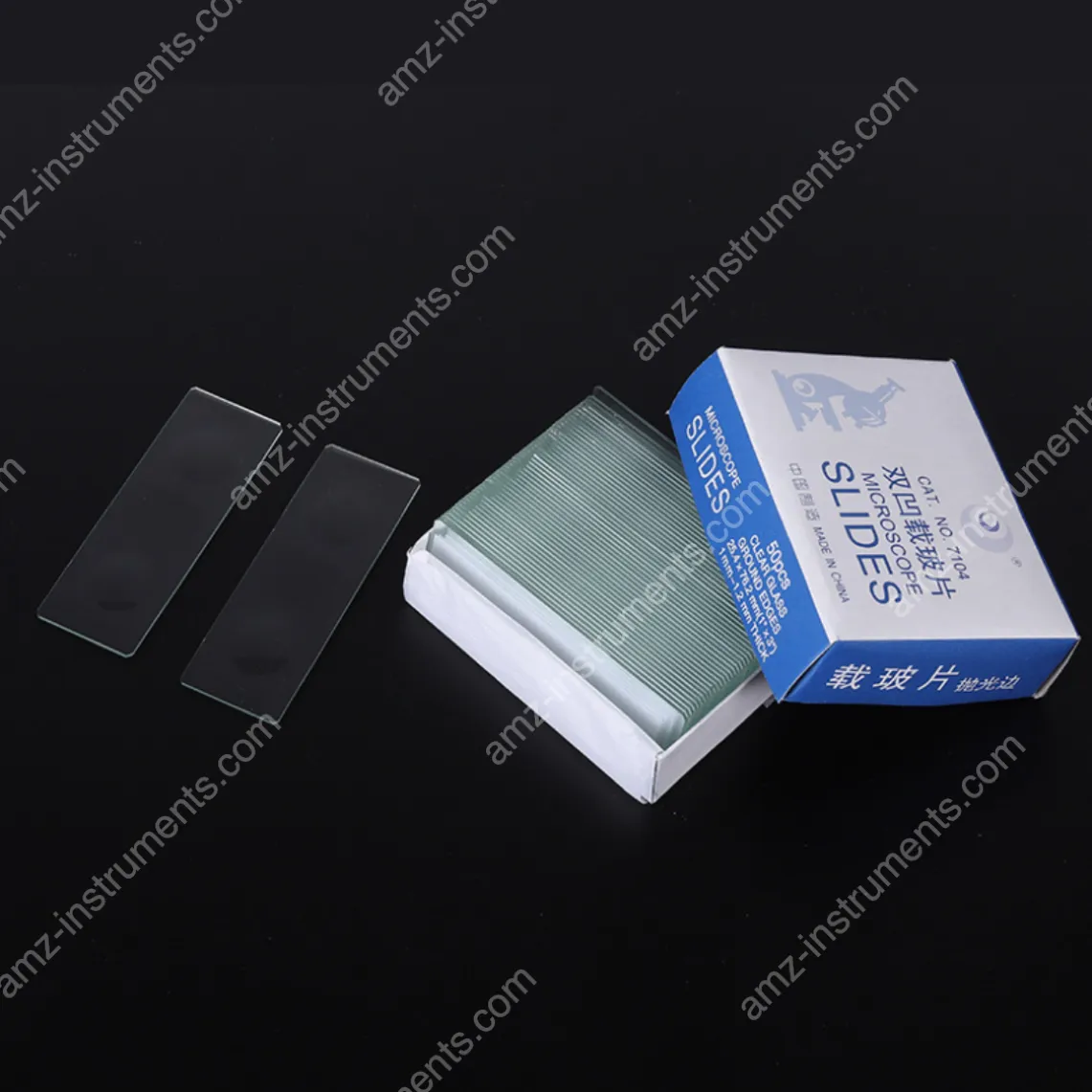 BP-7104 Double concave Cavity microscope slides with ground edge