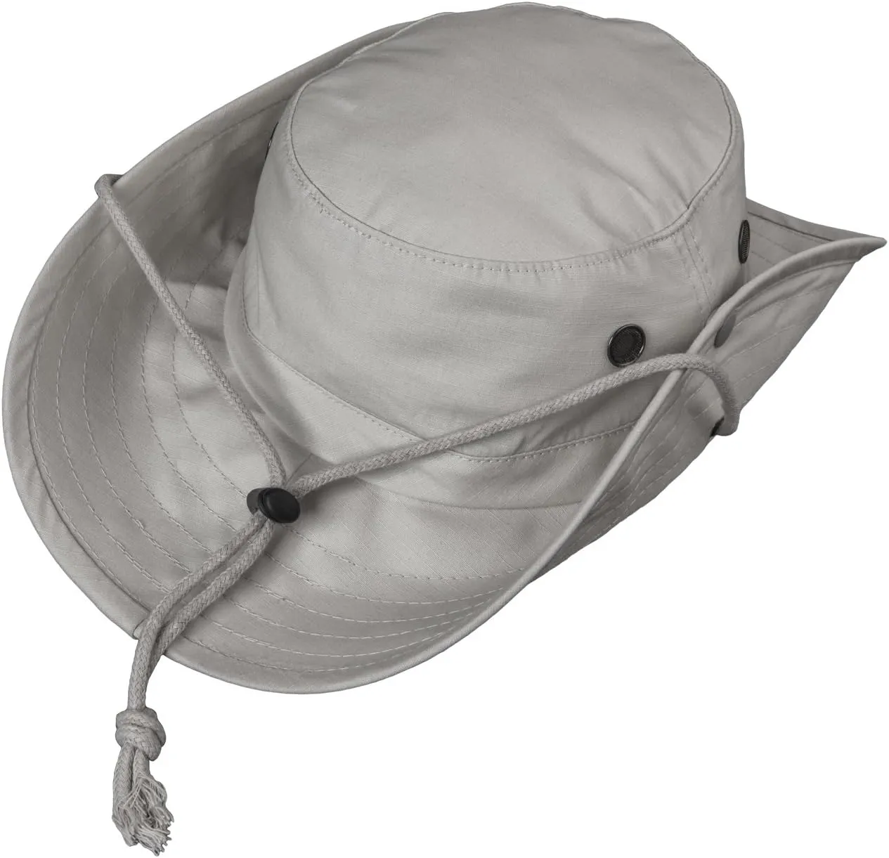 Broner Mens UV Blocker Big Brim Cotton Ripstop Sun Hat with Chincord
