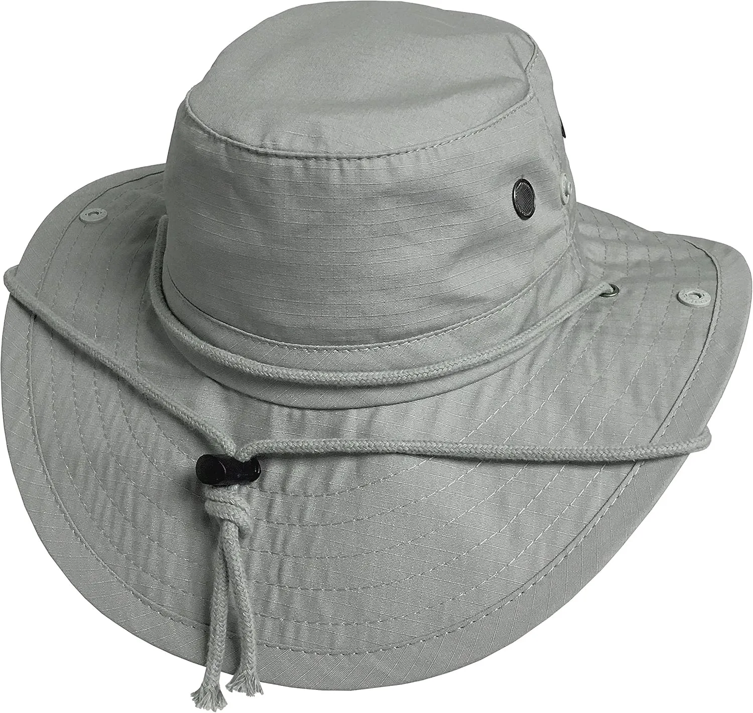 Broner Mens UV Blocker Big Brim Cotton Ripstop Sun Hat with Chincord